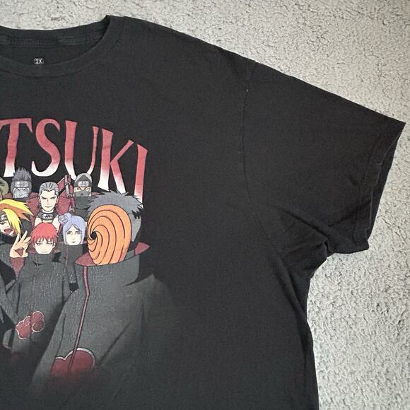 Vintage 2002 Naruto Shippuden Akatsuki Tee Shirt Anime Graphic Size 2 XL - Picture 6 of 12
